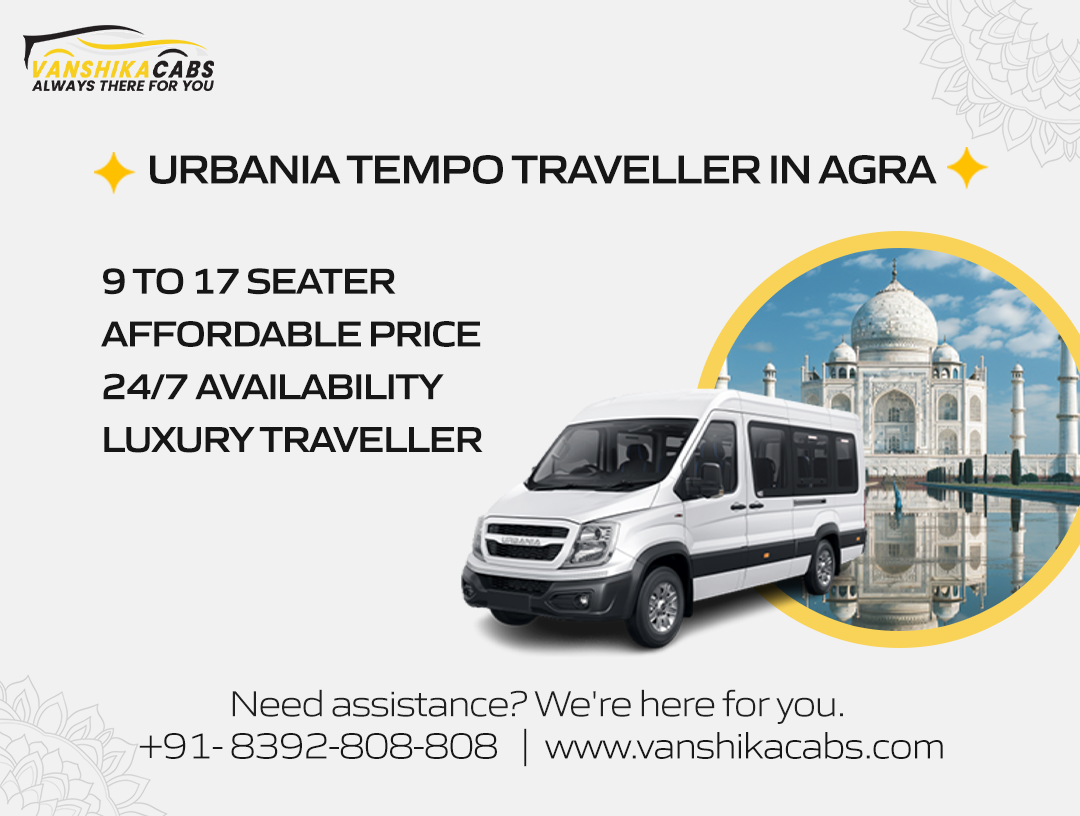Book Urbania Tempo Traveller in Agra Book Urbania Tempo Traveller in Agra