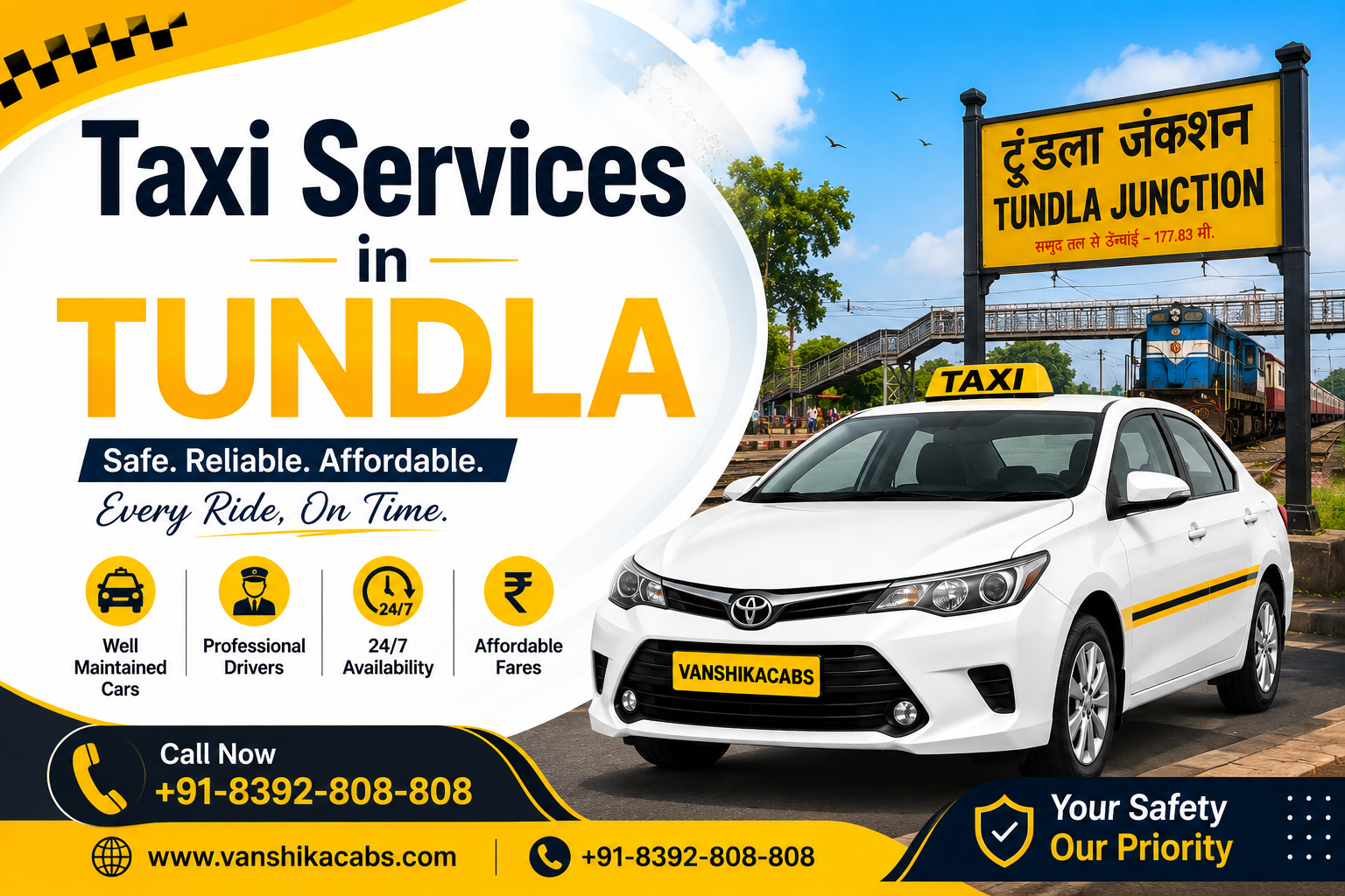 taxi services in Tundla taxi services in Tundla